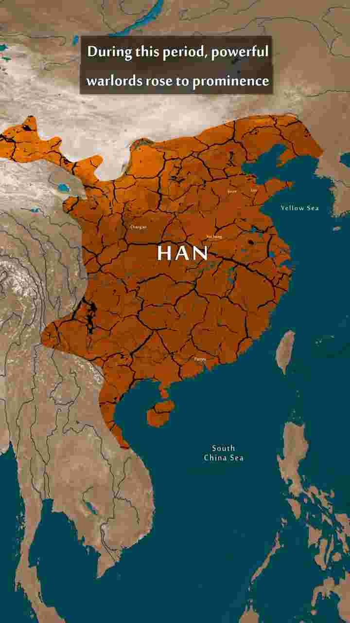 The Three Kingdoms War in China: Wei vs Shu vs Wu after the collapse of the Han dynasty