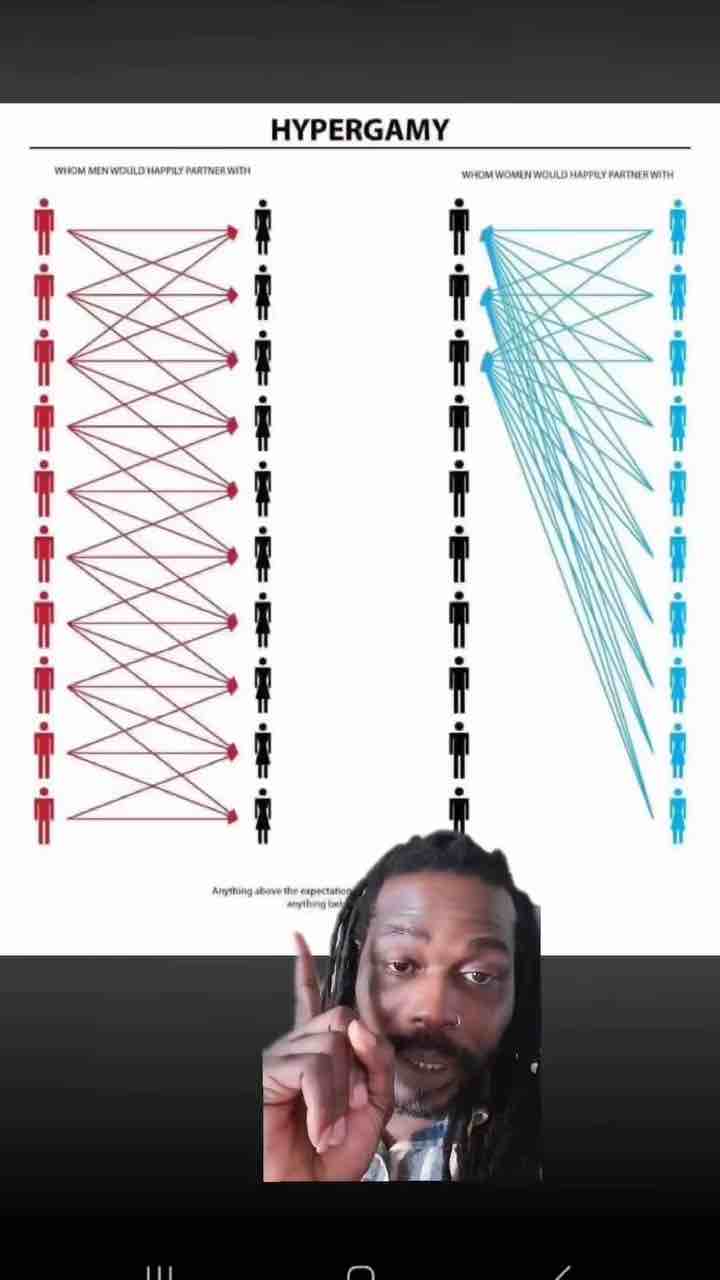 Women’s hypergamy is leading to polygyny. 10% of men are sleeping with 59% of women - vid by @gothicaboki2