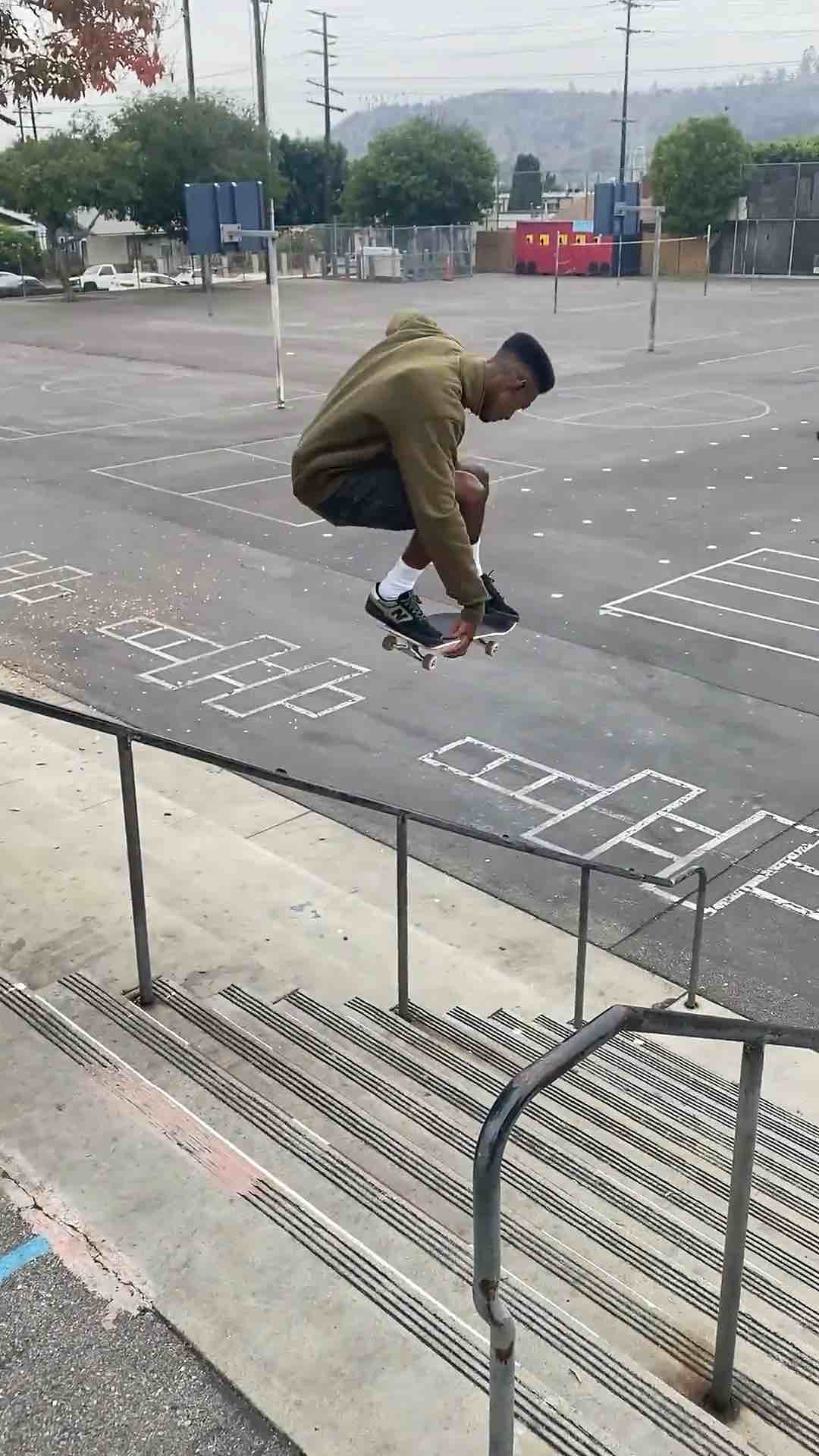 Big Ollie over stairs and rail by Andrew Arnold 🔥🔥🔥