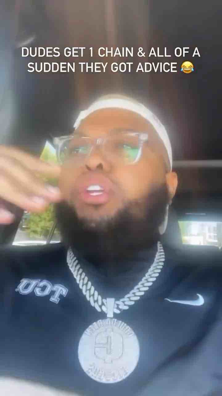 Druski: dudes get one chain and all of sudden they got advice 🤣🤣🤣