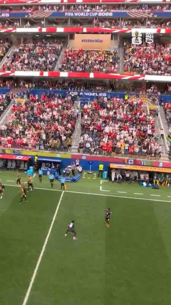 Canada’s goal against South Africa in the 2026 World Cup’s first knockout game in the round of 32 by Stephen Eustáquio. They now advance to the last 16.