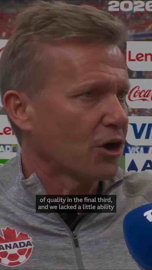 Coach Jesse Marsch of Canada says Canada played better than Morocco who beat them 3-0 in the World Cup’s round of 16 game.