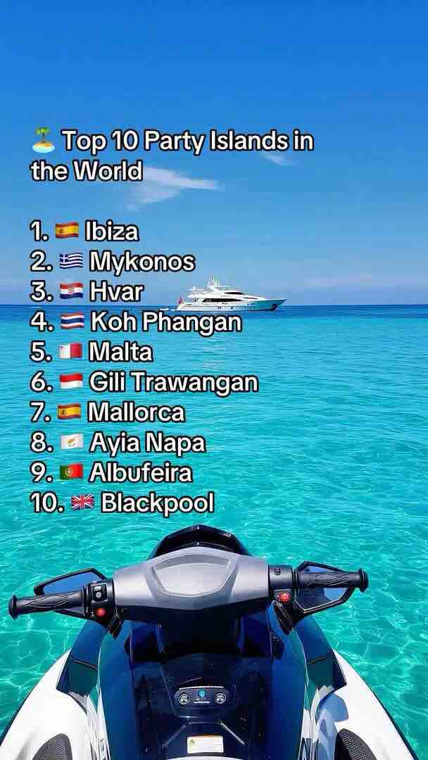 Top 10 party islands