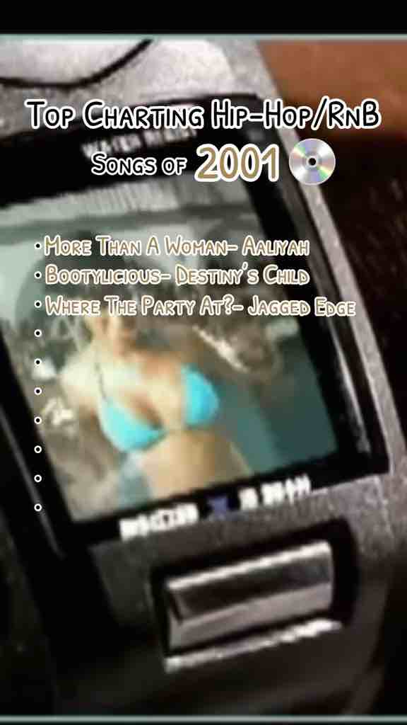 Top charting Hip-Hop and R’n’B songs of 2001