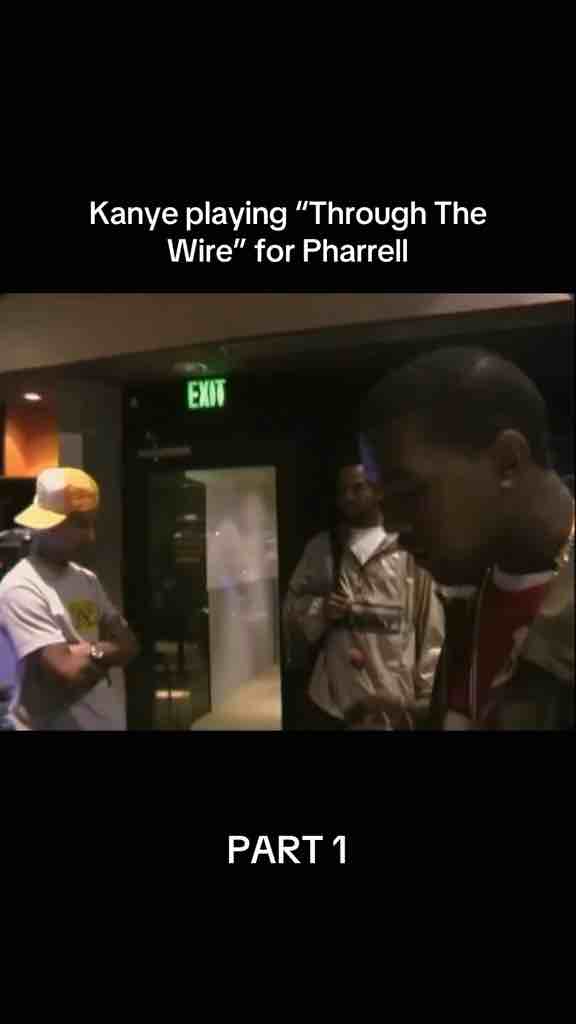Kanye West tells Pharell Williams his mouth was wired up because of an accident when he rapped “Through The Wire”