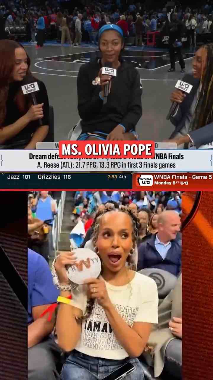 Big celebs came to the WNBA Atlanta Dream game, including Latto, Quavo, Cam Newton, Kerry Washington, Olivia Pope, 2 Chainz, Dwight Howard and more. Reporters speaking to Angel Reese (Big Angel) about it