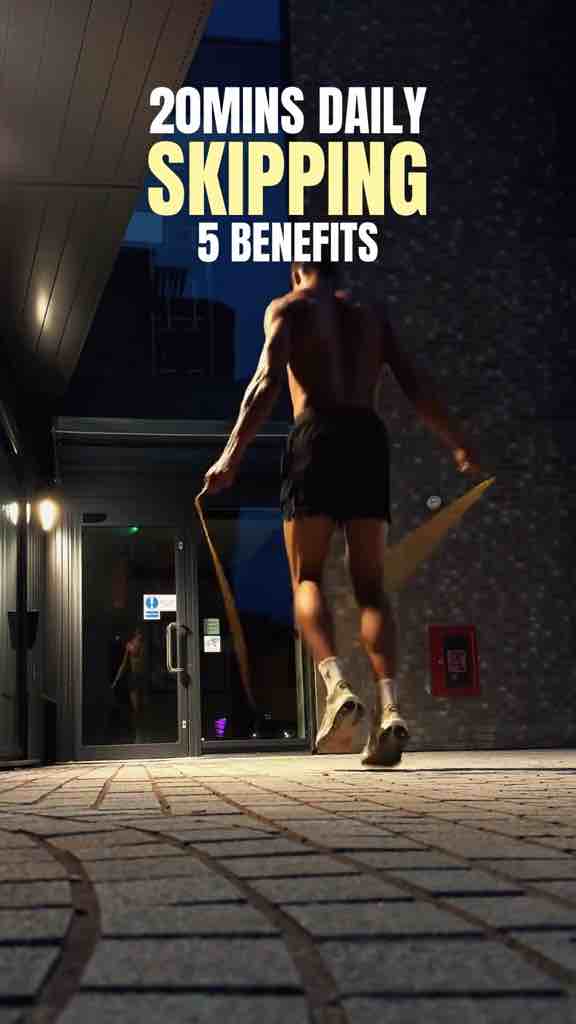 5 Benefits of jumping / skipping rope

1. It builds cardio fast — your heart rate climbs quickly, so even a short session can challenge your lungs and overall engine

2. It improves tootwork and rhythm - timing your teet with the rope can help you work on being lighter, quicker and more coordinated

3. It strengthens your calves and ankles — every jump trains the lower legs to handle repeated contact with the ground

4. It is full-body conditioning - unlike running alone, skipping uses your shoulders, arms and core to keep working while your legs move

5. It is efficient - when you don