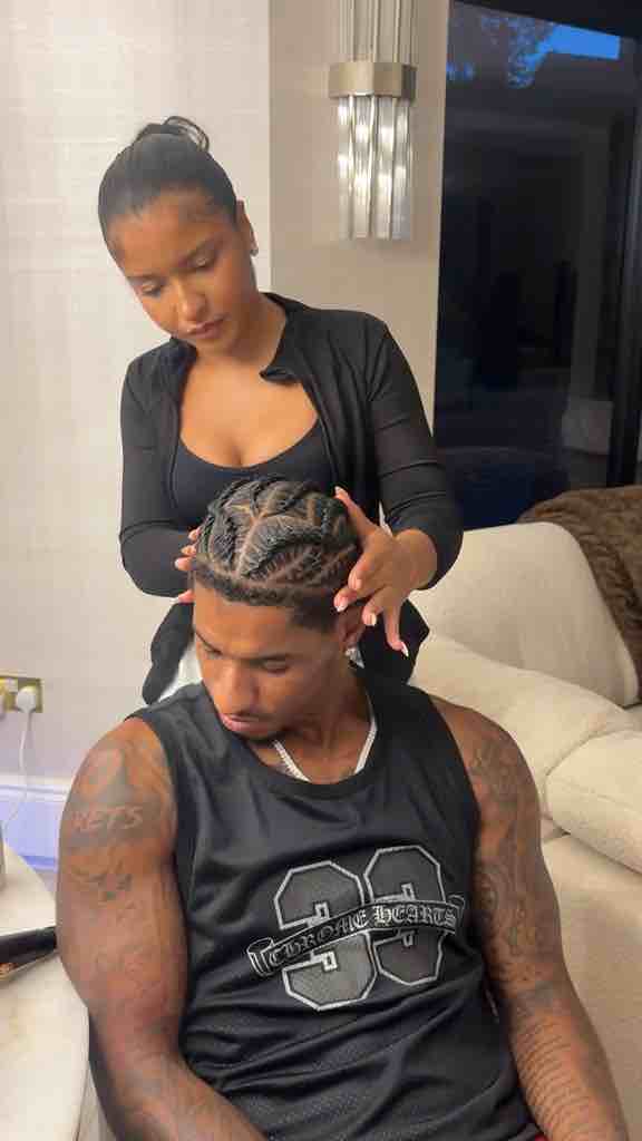 Marcus Rashford braided hair by @_civbabe