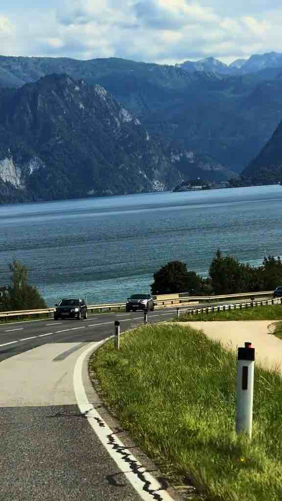 Driving in Gmunden, Austria