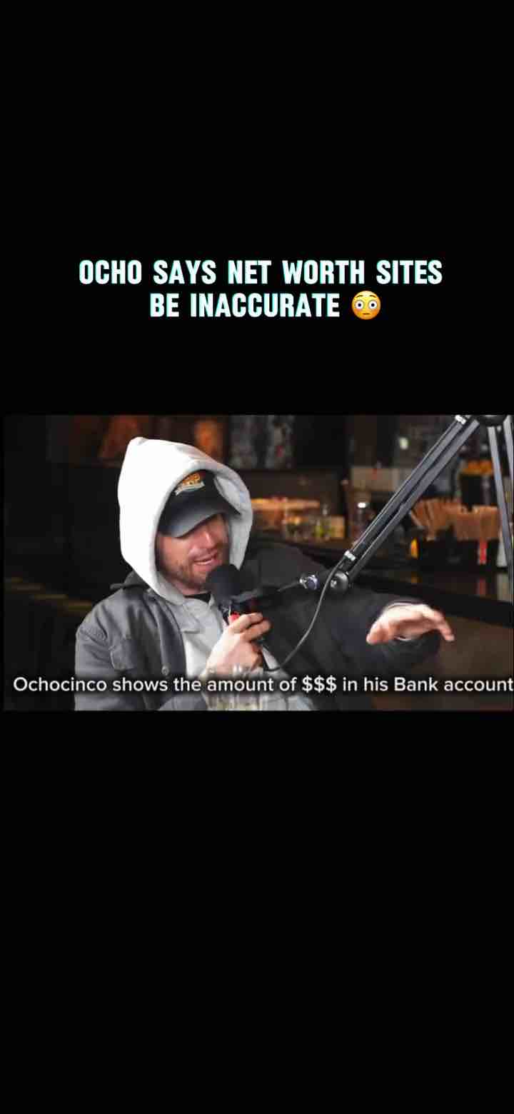 American Football legend Ochocinco on not spending money to impress others. He lived in a stadium for 2 years to save money.