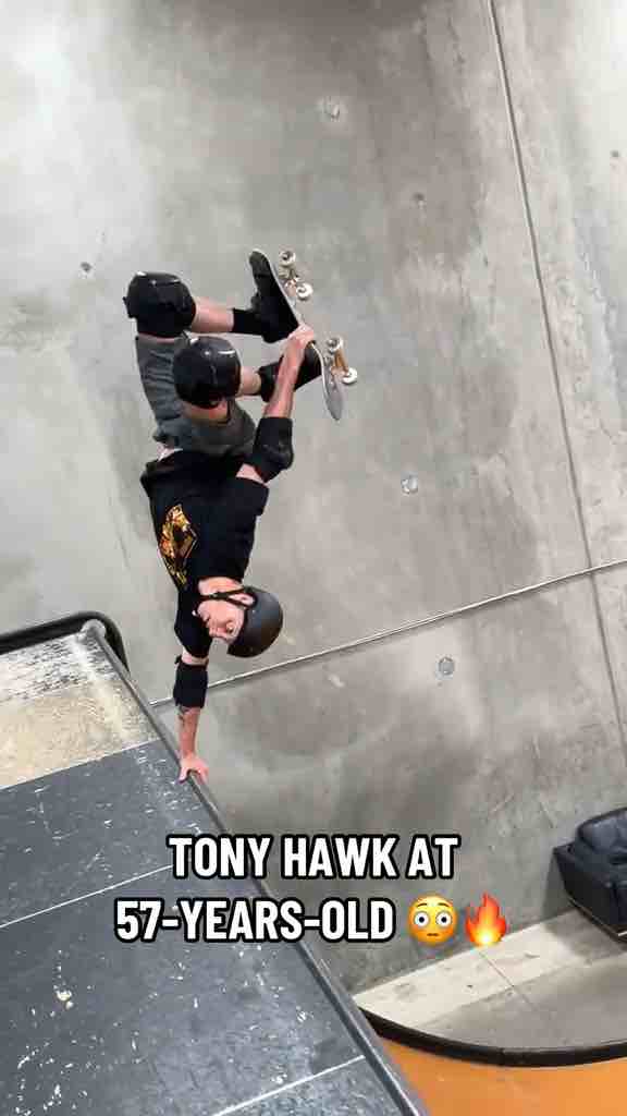 Tony Hawk skating at 57 years old 🫡