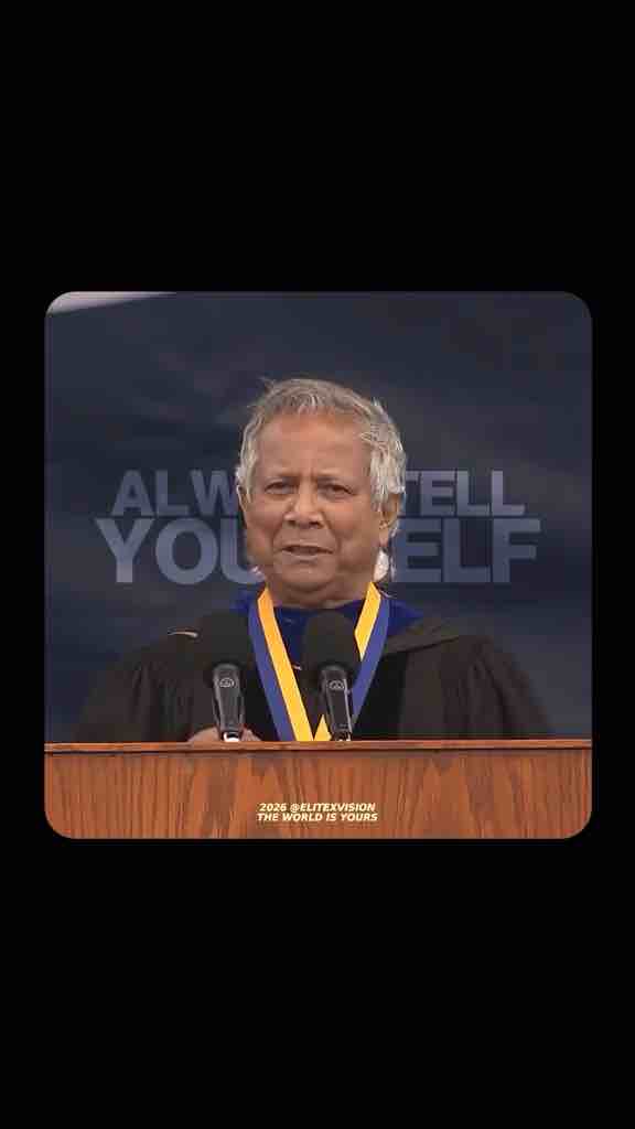 Nobel prize laureate Dr. Muhammad Yunus suggests be and view yourself as a job creator, not a job seeker