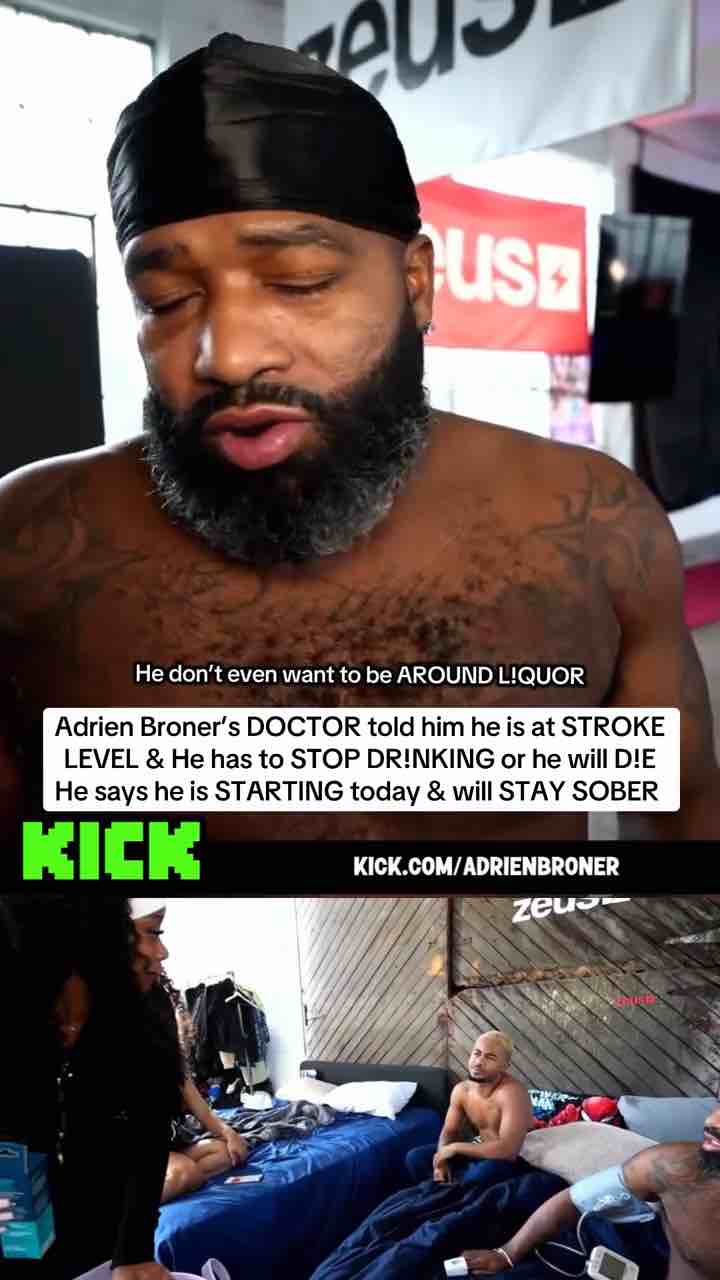 “You have tremendously high blood pressure, could be at stroke level” the doctor told Adrien Broner (AB)