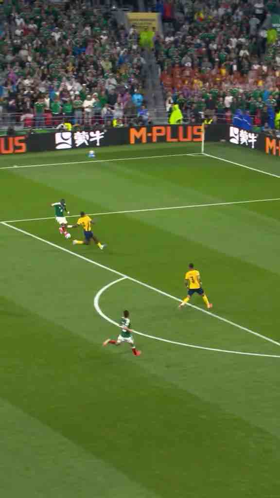 Julián Quiñones’ goal for Mexico against Ecuador in the World Cup.