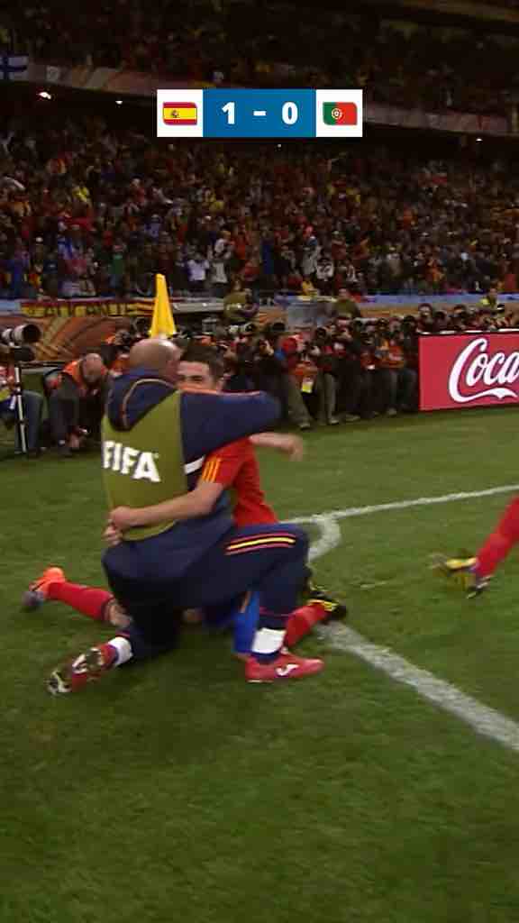Throwback: Spain vs Portugal goal in 2010 World Cup round of 16 (final score: 1-0 to Spain)