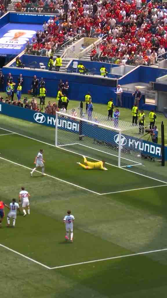 Nice miss by Lamine Yamal in the Spain vs Belgium World Cup 2026 game