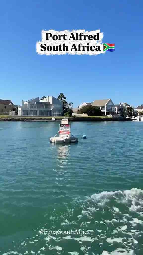 Coastal resourt Port Alfred, South Africa. Located on the Sunshine Coast of the Eastern Cape province