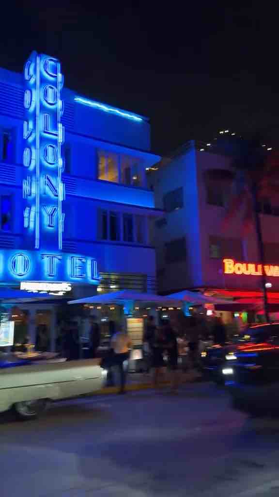 Miami Beach, Ocean Drive (song: Rockwell - Somebody’s Watching Me ft Michael Jackson)