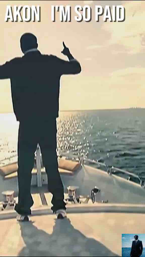 Akon video – I get it in 'till sunrise
Doing ninety in a sixty five
Windows rolled down screaming ah!
Hey-ey-ey' I'm so paid
Number one hustla' gettin' money
Why do you wanna count my money
I'm a hustla' and I don't need them! One of them y'all see! I'm so paid

I see police on the crooked I
Doing a hundred on the Interstate 95

- from Akon ft Lil Wayne and Young Jeezy - I’m So Paid (2008 Hip-Hop/R&B, hustler music)