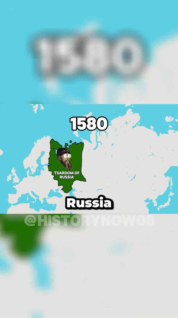 Russia is big because in the 1580s they decided to take over empty land to their east bigger than the USA. Before this Russia was a landlocked state known as Tsardom of Russia (Muscovy)