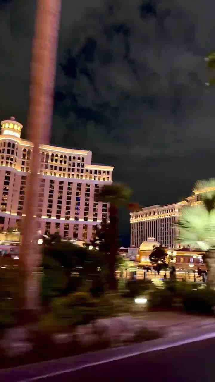 Driving on the Las Vegas strip