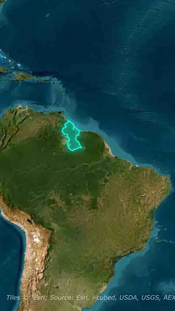 Guyana is an English speaking South American country