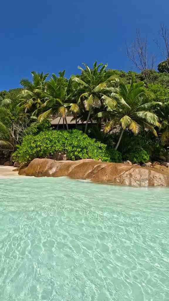 Beach on Four Seasons Resort in Seychelles