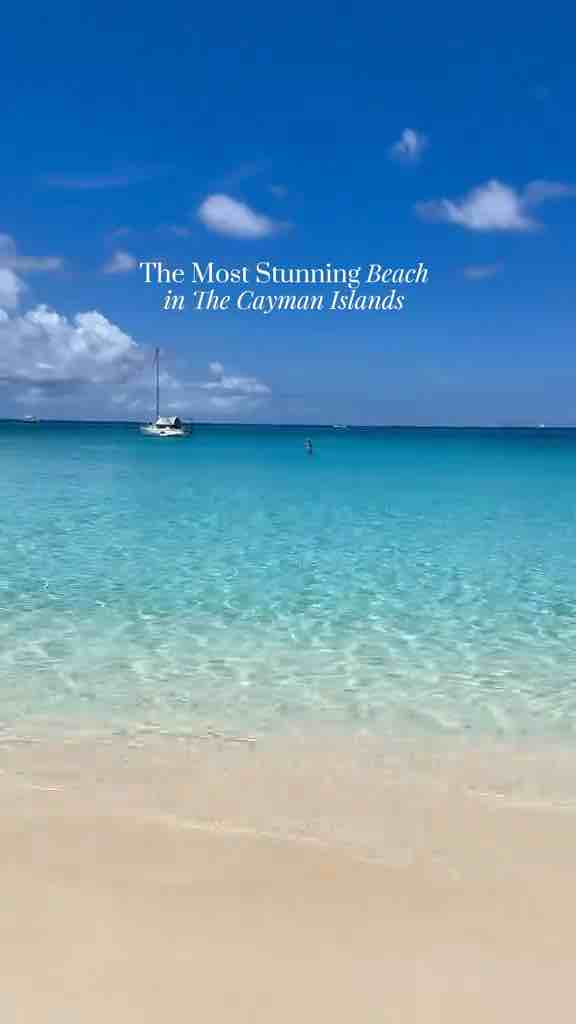 7 Mile Beach in the Cayman Islands has the bluest water I’ve ever seen
