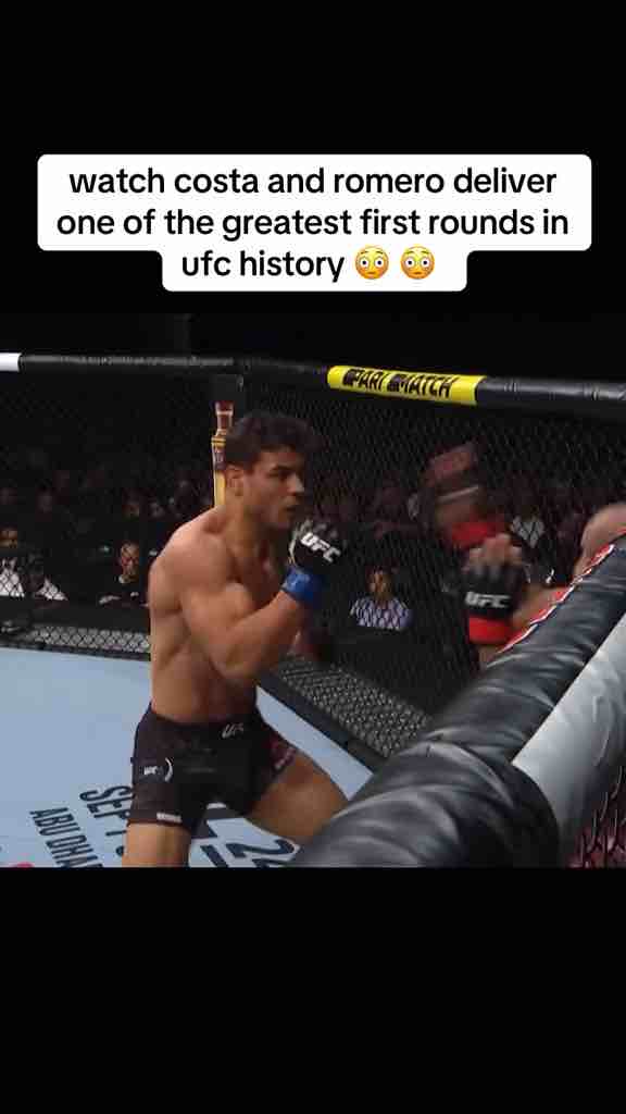 Yoel Romero vs Paulo Costa gave one of the greatest first rounds in UFC history