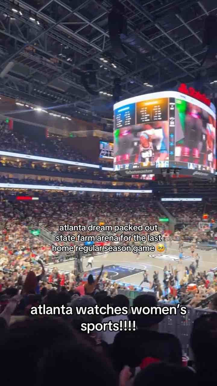 Angel Reese’s new team the Atlanta Dream filled up the State Farm Arena in Atlanta for their last WNBA game of the season against the Chicago Sky (Angel’s previous team). The Dream won 106 - 81.