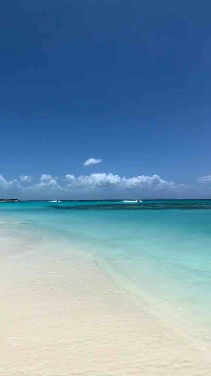Turks and Caicos beautiful sunny beach with clear water