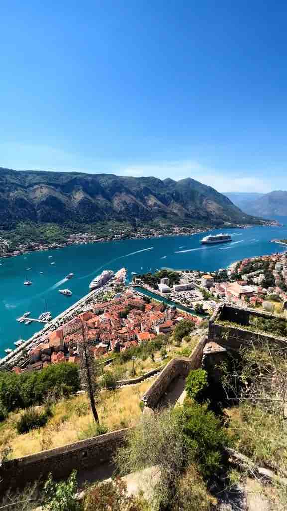 Beautiful view of Kotor in Montenegro