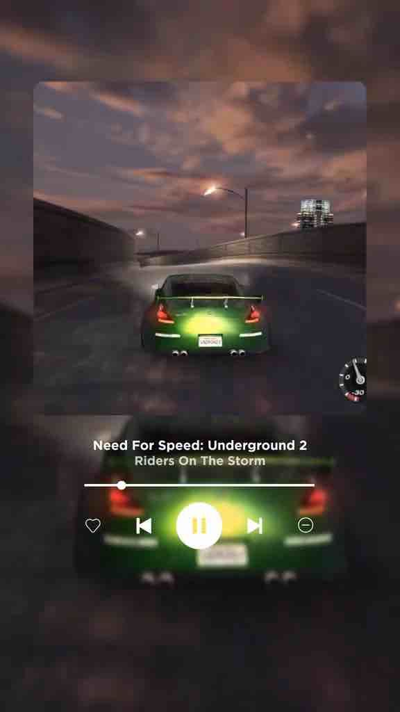 Classic famous Need For Speed Underground 2 song: Riders on the Storm by Snoop Dogg and The Doors