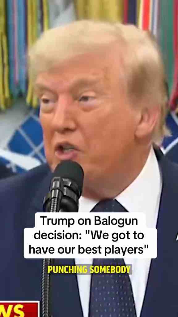 Donald Trump on FIFA cancelled red card on American player Folarin Balogun after Trump called FIFA president Giovanni Infantino
