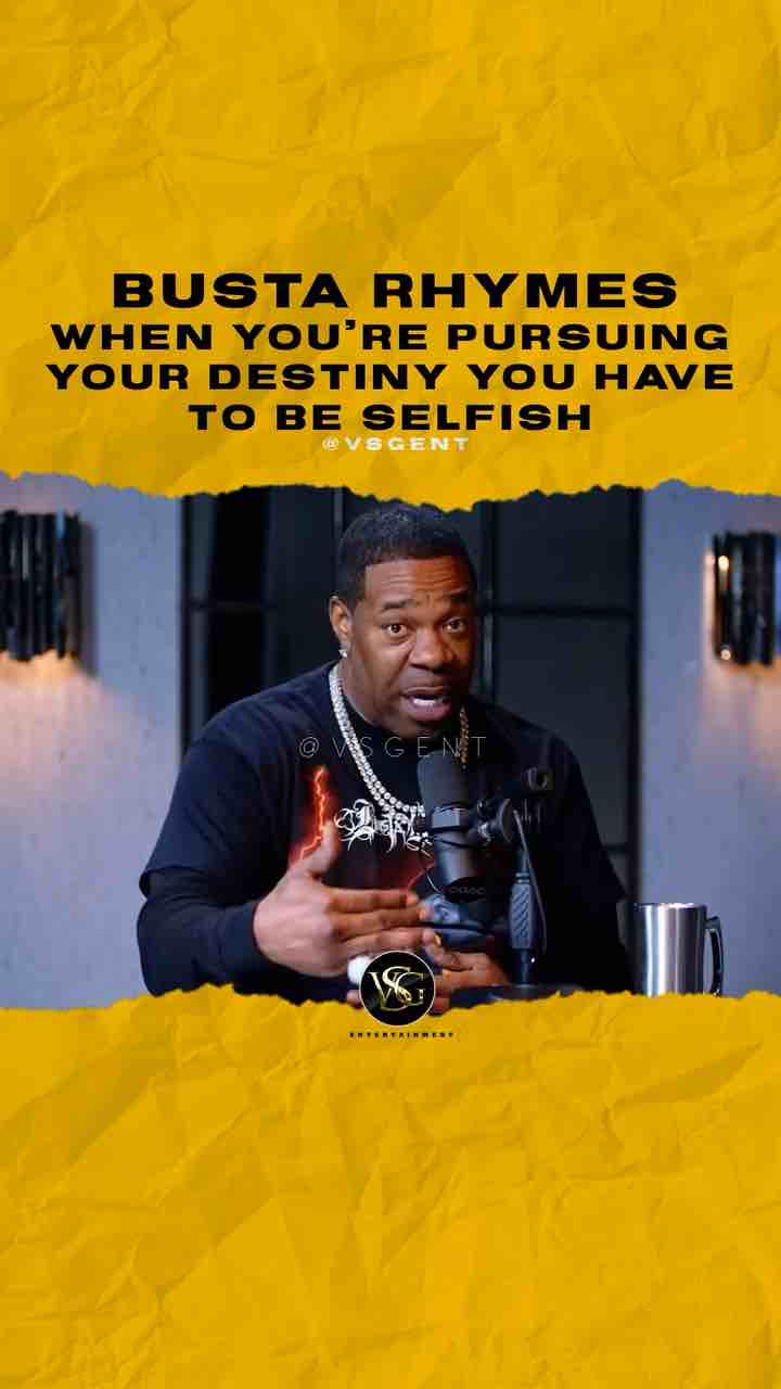 Busta Rhymes advice: They won’t believe in you until you succeed