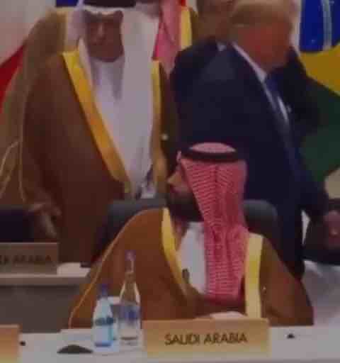 It’s not illegal: Donald Trump touched the crown prince of Saudi Arabia, Mohammed Bin Salman.

Fools were saying it’s illegal to touch the crown prince in Saudi Arabia. I researched and found out it’s false.